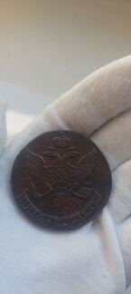 Монета 5 копеек 1793 год К М