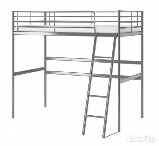 Двухуровневая кровать-чердак (IKEA), 90x200