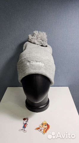 Шапка columbia с помпоном