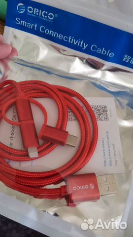 Кабель Orico универсальный Lightning Type-C micro