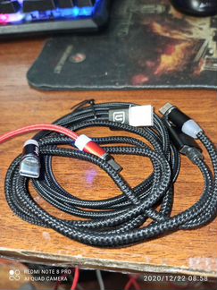 Магнитный кабель для зарядки телефона,новый,2шт та