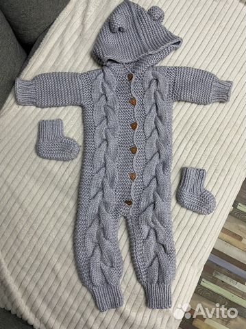 Комбинезон шерстяной 80-86