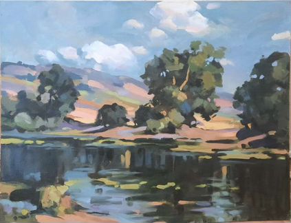 Картина маслом на холсте пейзаж