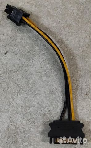 Переходник питания sata(F) - 6 pin видеокарта