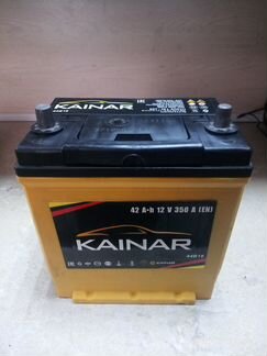 Б/У акб автомобильный аккумулятор kainar 42Ач
