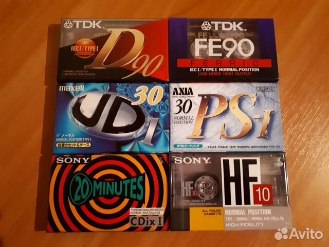 TDK D/FE/Axia/Basf/Maxell/Sony EF/HF/Japan/EU