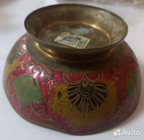 Конфетница из латуни, Индия