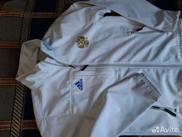 Разминочная куртка L-XL adidas Сб.России лыжная