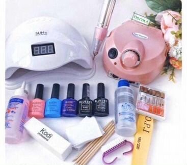 Для наращивания ногтей набор с лампой 48вт