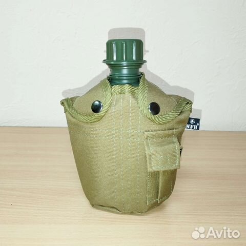 Фляжка армейская пластиковая MFH