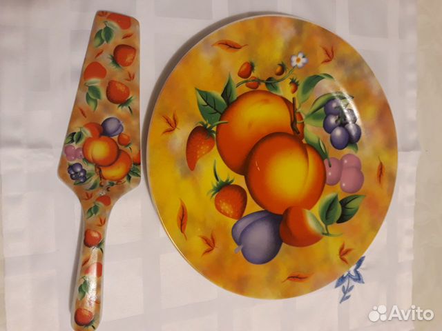 Блюдо большое посуда стекло