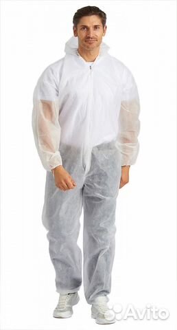 Комбинезон пылезащитный одноразовый белый