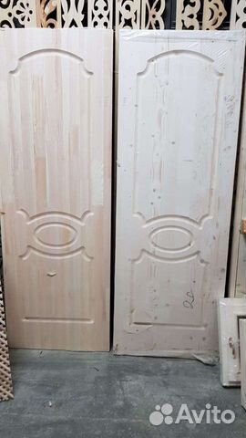 Двери фрезерованные, массив без сучков