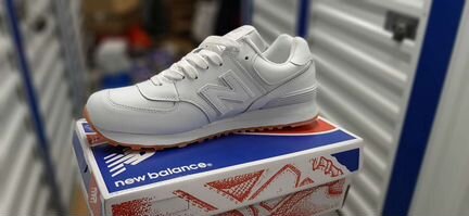 Кроссовки new balance 574 белые