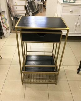 Набор чёрных тумб с золотом Испания