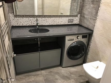 Столешницы из искусственного камня для ванных