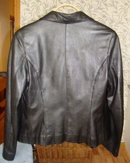 Кожаная куртка-пиджак