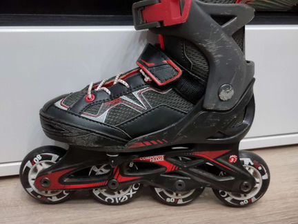 Ролики детские oxelo раздвижные черные 29-32 разме