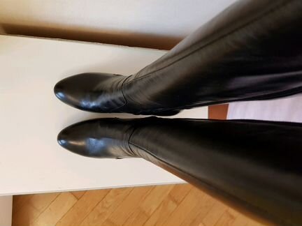 Кожаные сапоги Эконика