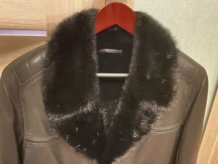 Кожаная дублёнка