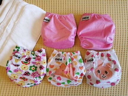 Многоразовые подгузники+вкладыши