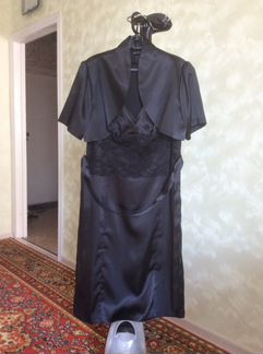 Платье атласное с болеро