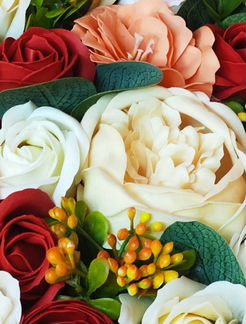 Букет из мыльных роз