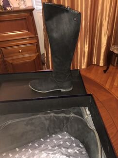 Сапоги из замши Fabi