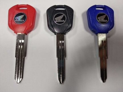 Ключ болванка мотоцикла Honda запасной не нарезанн