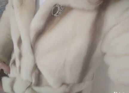 Шуба норковая с капюшоном