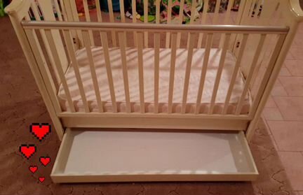 Кровать детская натуральное дерево массив