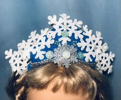 Корона снежинки на новый год