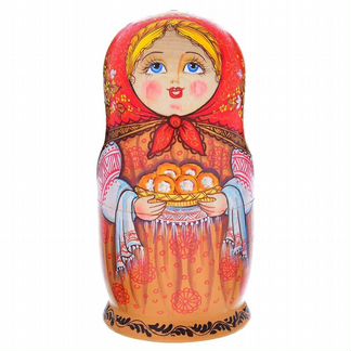 Матрешка хозяюшка 5 мест 15 см