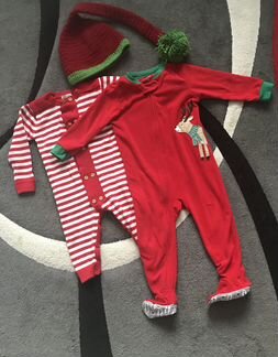Флисовая пижама Carters новогодняя