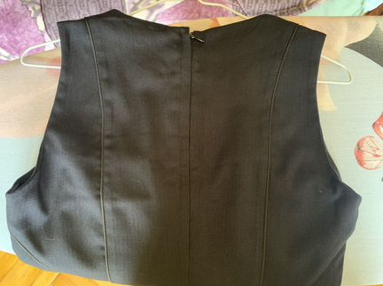 Платье офисное HM темно-синее, 42