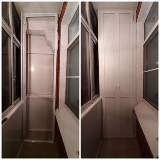 Шкаф на балкон встроенный влагостойкий