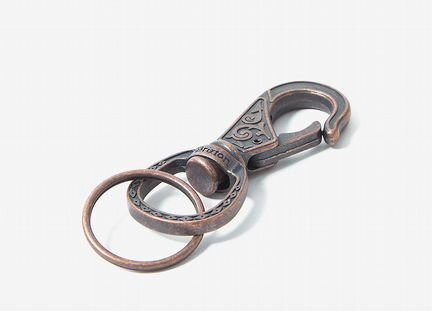 Ключница Brixton Scroll Key Clip Copper