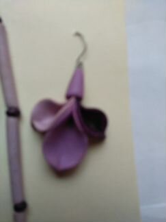 Бусы + серьги глина