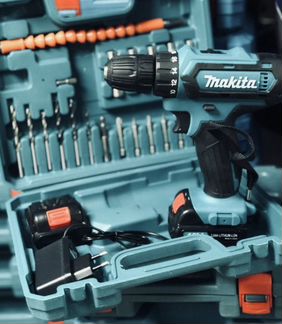 Аккумуляторная дрель- шуруповерт с набором