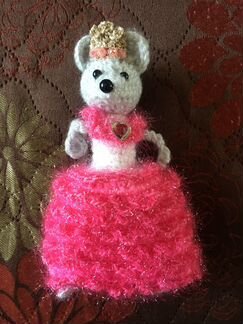 Мышь игрушка связанная handmade