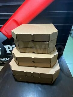 Продаются коробки для пиццы крафт из микрокартона