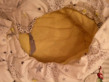 Конверт детский зимний Barkito, белый с рисунком