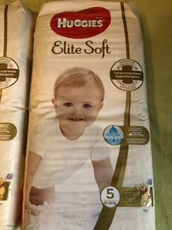Подгузники Huggies elit soft 5, 56шт