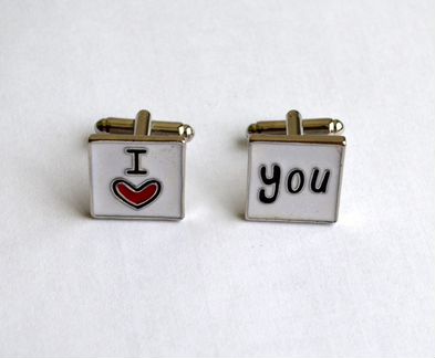 Запонки I Love you