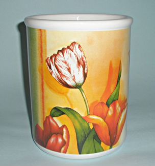 Кашпо для цветов Тюльпаны Cypress Home фарфор