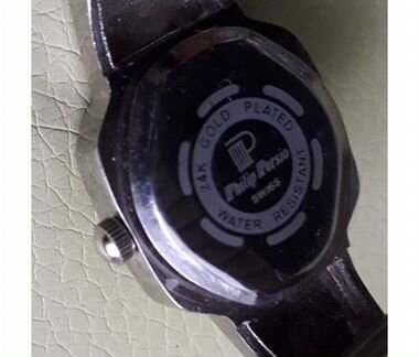 Женские часы philip persio swiss 24k gold plated