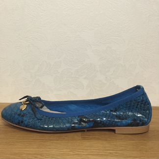 NilaNila р38 новые балетки синие 5033