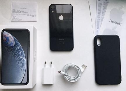 iPhone XR 128GB black ростест чек гарантия
