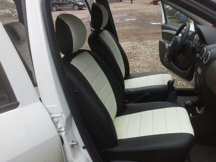 Чехлы Лада Ларгус 5 мест. Экокожа Аригон