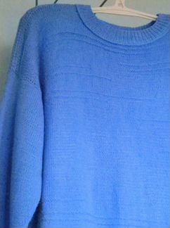 Джеимпер синий, длина 70 см, ширина 56 см,акрил